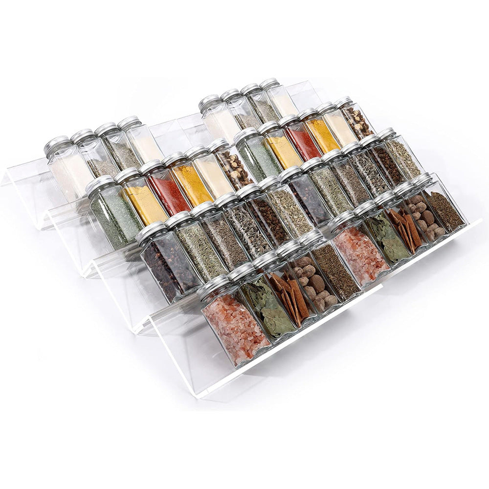 Kitchen Acrylic Spice Display Storage Rack