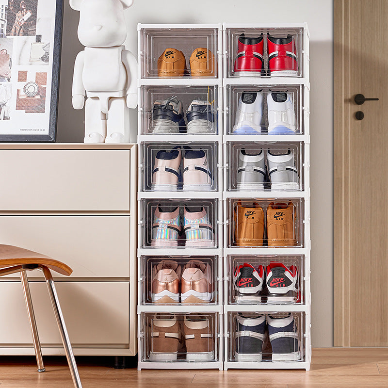 No-Installation Thickened Transparent Shoe Storage Box