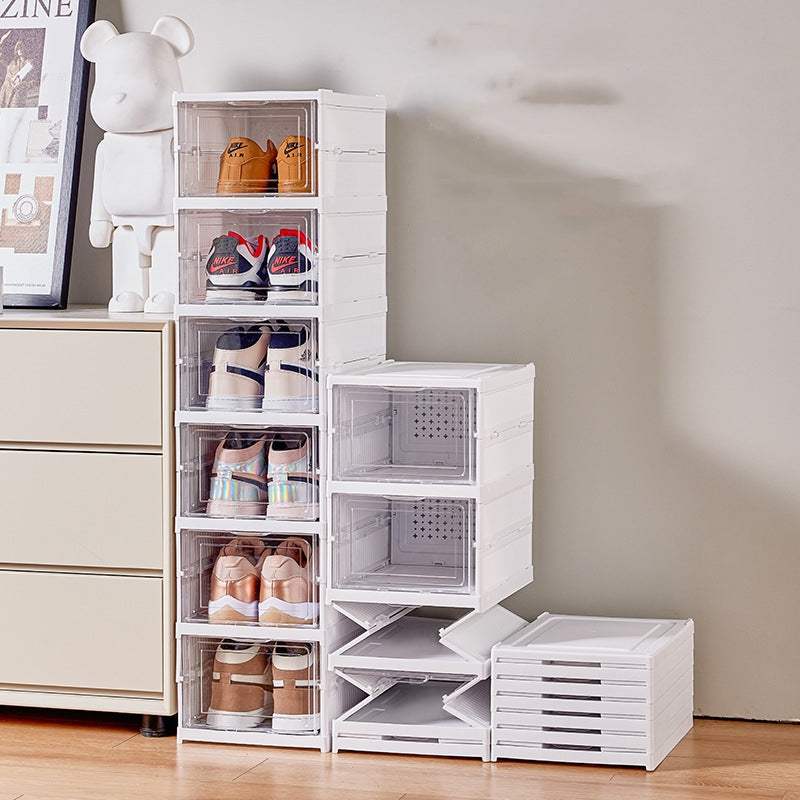No-Installation Thickened Transparent Shoe Storage Box