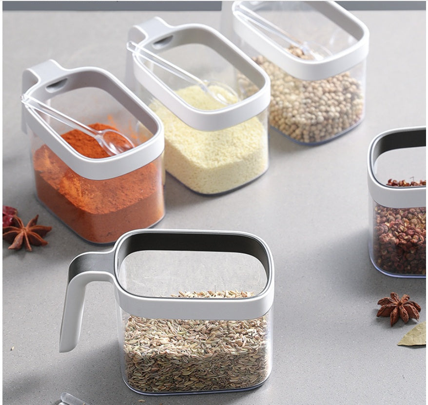 Wall-Mounted Spice Rack & Jar Set