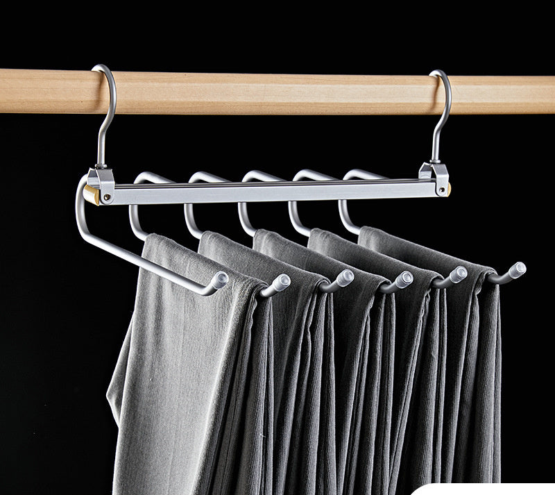 Multi-Layer Aluminum Alloy Magic Pants Hanger