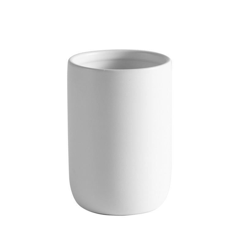 Matte Bathroom Accessories Set – Modern Bathroom Organizer