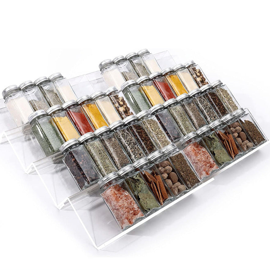 Kitchen Acrylic Spice Display Storage Rack