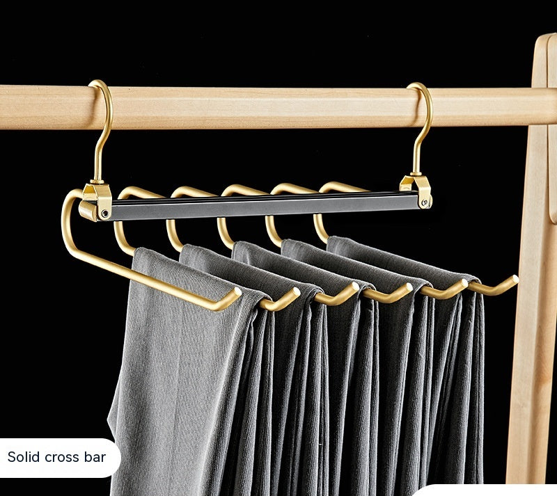 Multi-Layer Aluminum Alloy Magic Pants Hanger