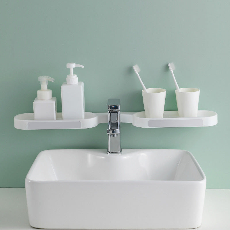 Foldable No-Drill Bathroom Wall Organizer