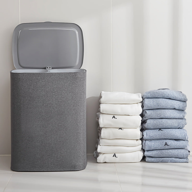 Fabric Laundry Basket with Lid