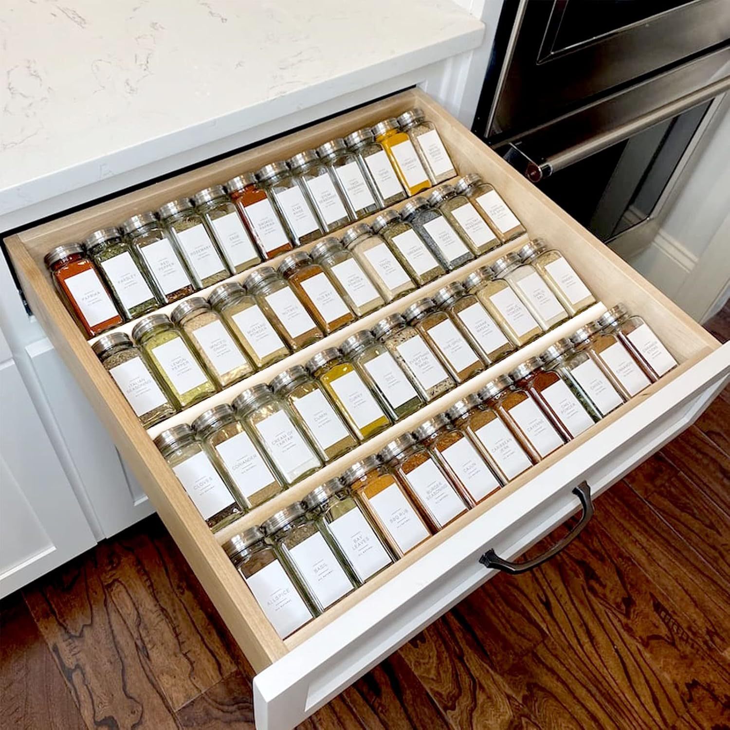 Kitchen Acrylic Spice Display Storage Rack