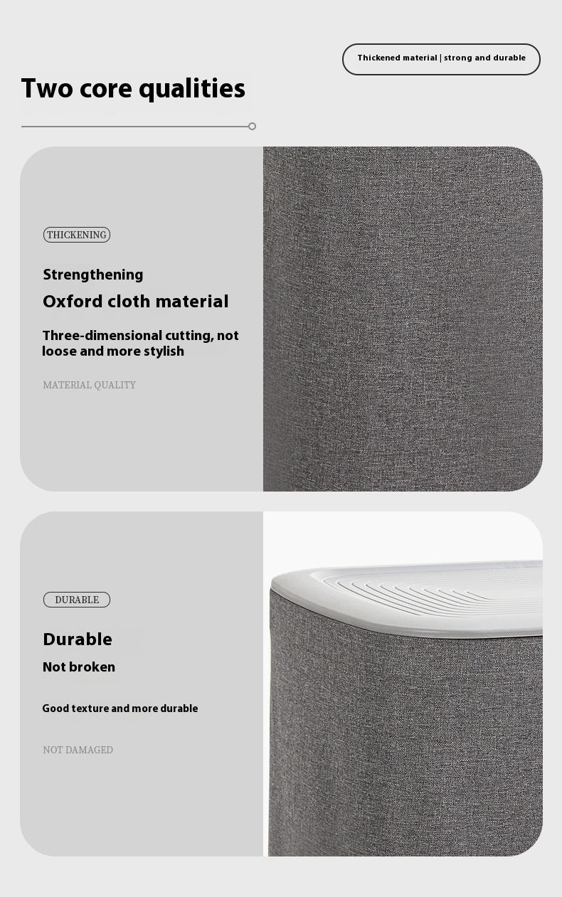 Fabric Laundry Basket with Lid