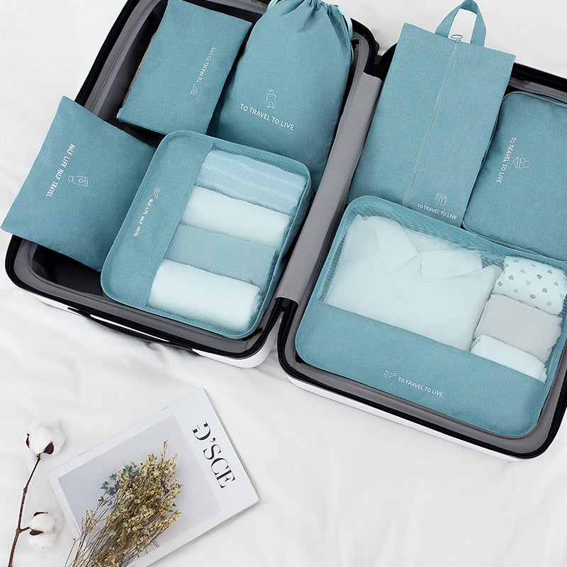 Seven-Piece Travel Luggage Storage Bag Set