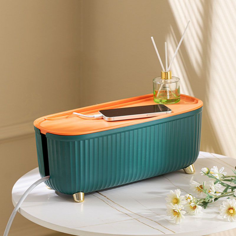 Patch Panel Storage Box – Desktop Data Cable Organizer