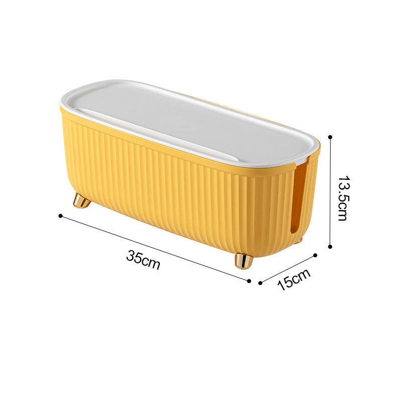 Patch Panel Storage Box – Desktop Data Cable Organizer