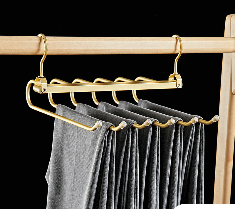 Multi-Layer Aluminum Alloy Magic Pants Hanger