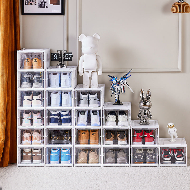 No-Installation Thickened Transparent Shoe Storage Box