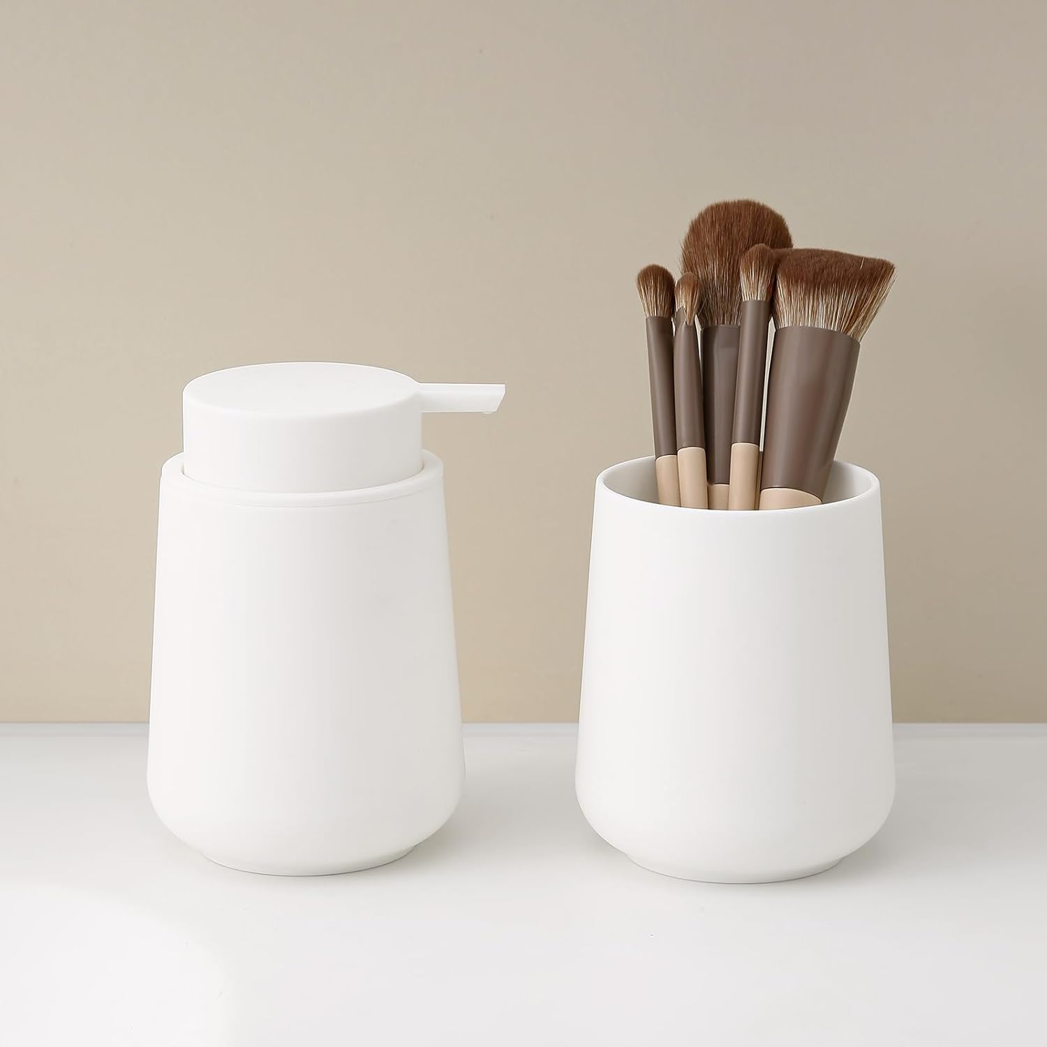 Matte Bathroom Accessories Set – Modern Bathroom Organizer