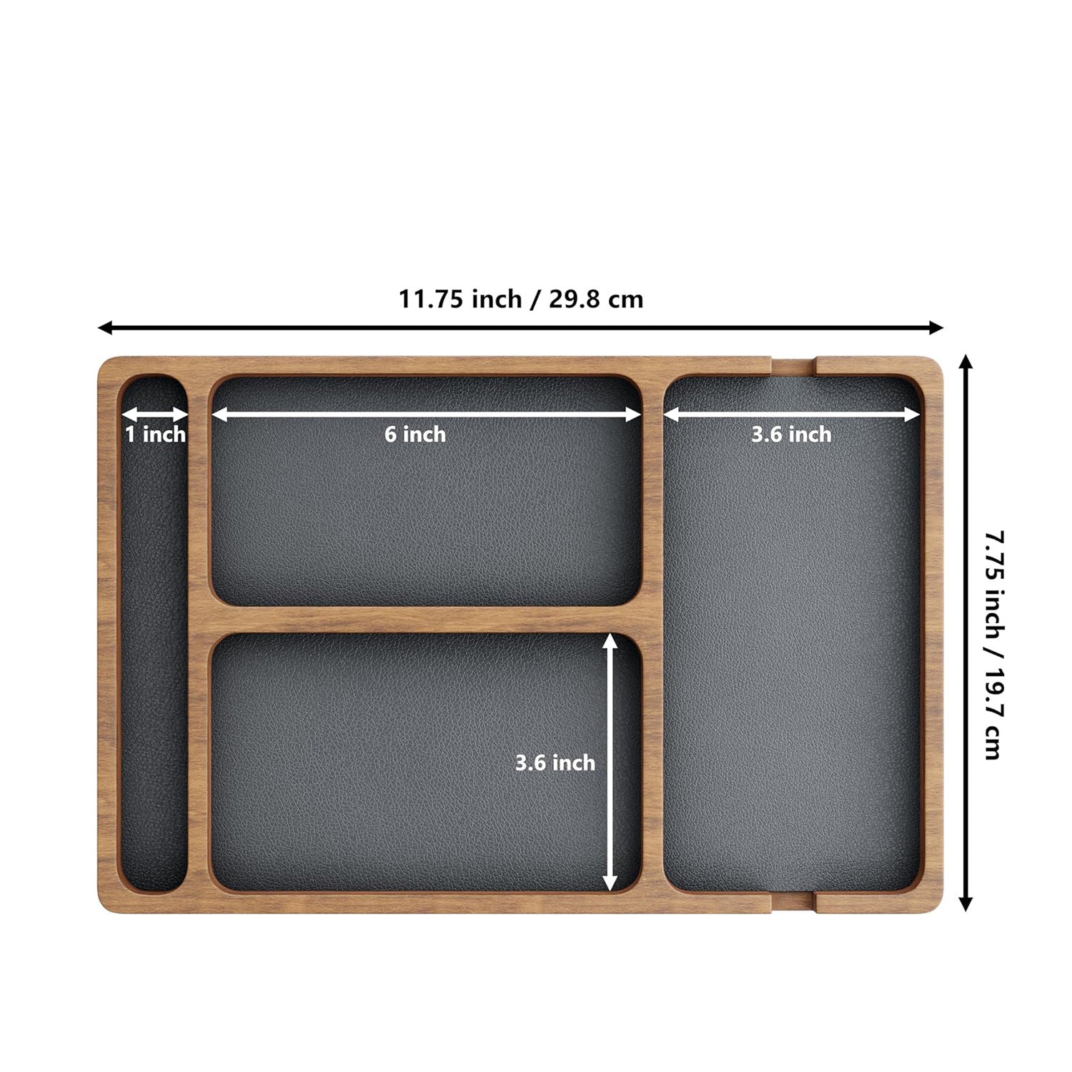 Solid Wood Grid Organizer
