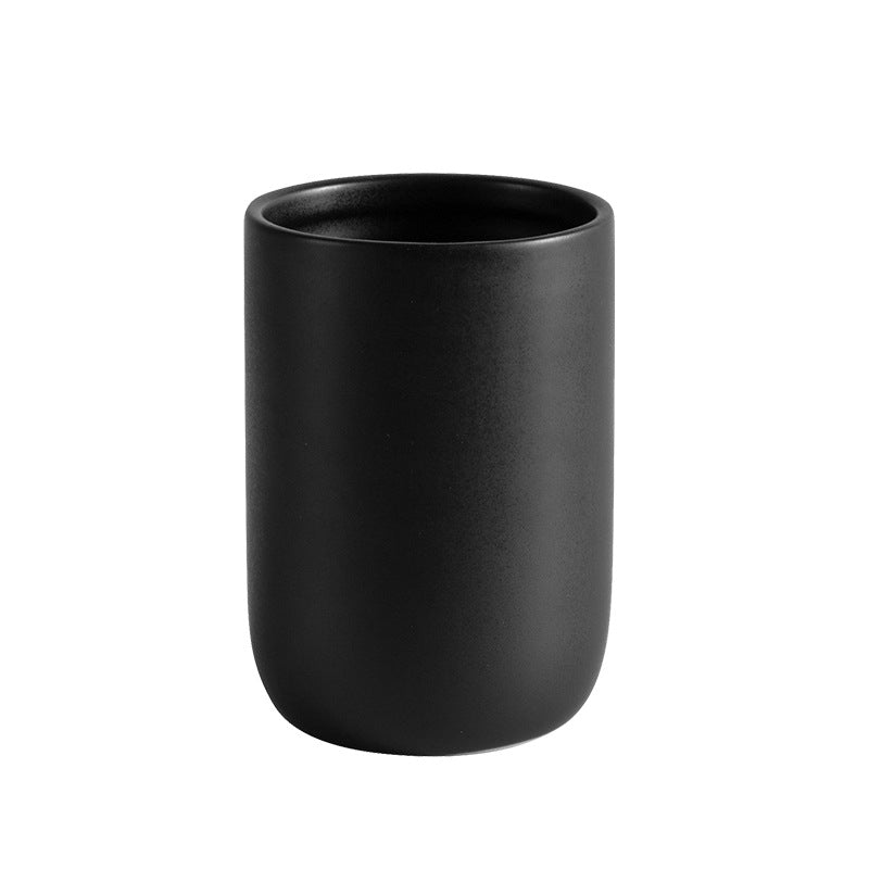 Matte Bathroom Accessories Set – Modern Bathroom Organizer