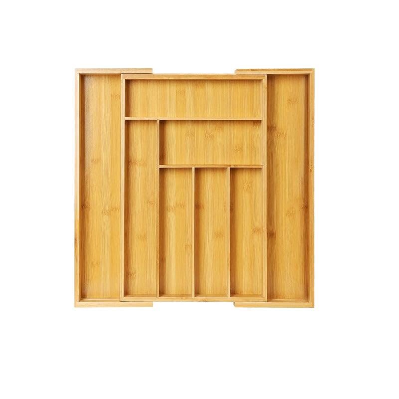 Bamboo Expandable Kitchen Drawer Storage Box