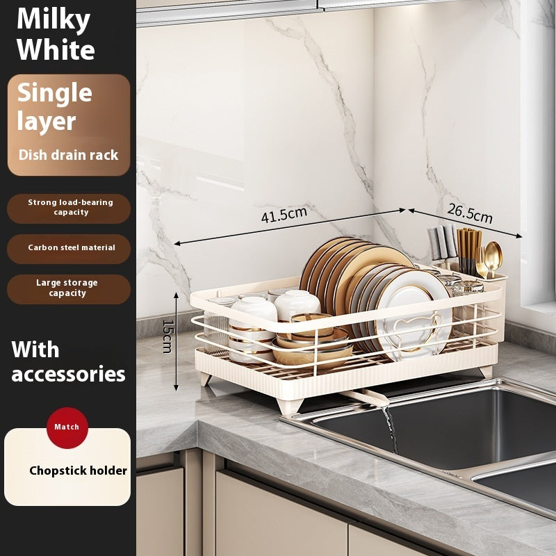 Self-Draining Countertop Dish Rack
